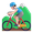 man mountain biking
